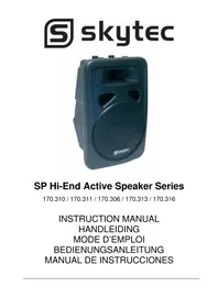 Notice Skytec SP HIEND PASSIVE SPEAKER 170.311 Haut-parleur