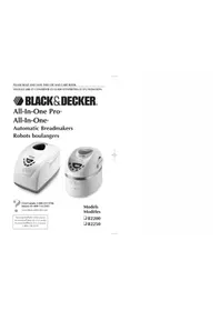 Notice BLACK & DECKER ALLINONE B2250 Machine à pain