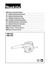 MAKITA UB1102 - Soprador de folhas