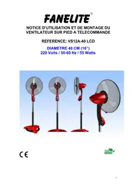 Notice Fanelite VS12A40 LCD Chauffage
