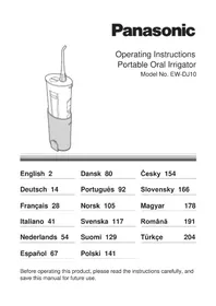 Notice PANASONIC EWDJ10 Interdentalbürste