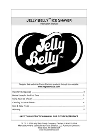 Notice Focus Electrics JB15933 Râpe à glace