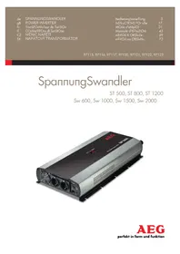 Notice AEG SW 1500 Power inverter