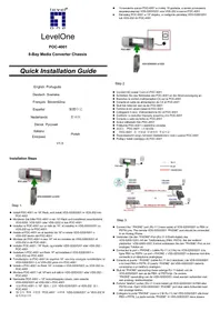 Notice LEVELONE POC4001 Convertisseur audio/vidéo