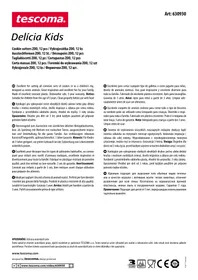 Notice Tescoma 630930 Ustensile de cuisine