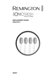 Notice REMINGTON RS401 Brosse a dents