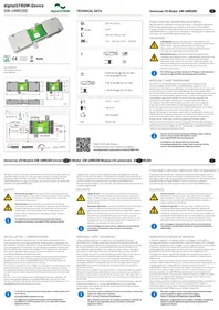Notice digitalSTROM SWUMR200 Module d'interface électronique