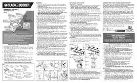 Notice BLACK & DECKER WM425 Table