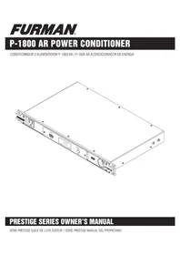 Notice Furman P1800 AR Convertisseur audio/vidéo