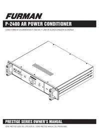 Notice Furman P2400 AR Conditionneur d'énergie électrique