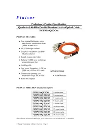 Notice Finisar FCBN510QE2C05 Câble pour ordinateur et périphérique