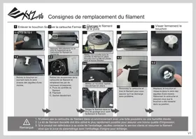 Notice XYZ PRINTING RFPLCXUS03G Imprimante 3D
