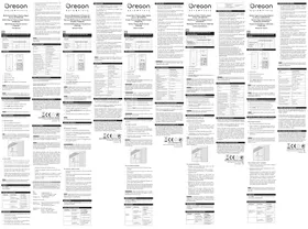 Notice OREGON SCIENTIFIC BTHGN129 Humidificateur