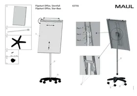 Notice MAUL 6375582 Tableau blanc mobile