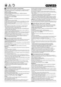Notice Gewiss GWD8039 Coupe-circuits