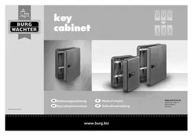 Notice BURG WACHTER KC 20 C Coffre-fort