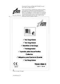 TEAM HDM 2 - Appareil de cuisson