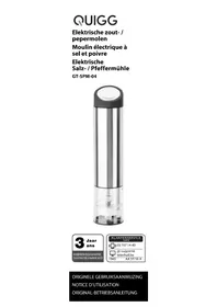 Notice QUIGG GTSPM04 Zout-/pepermolen