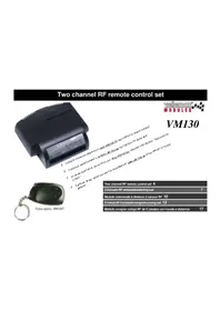 Notice VELLEMAN VM130 Remote control