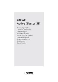Notice LOEWE ACTIVE GLASSES 3D