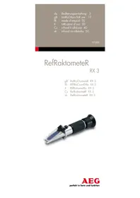 Notice AEG RX 3 Instrument de mesure