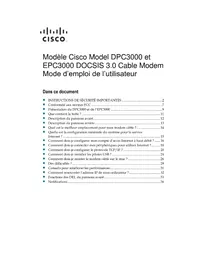 Notice CISCO EPC3000 Routeur