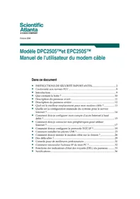 Notice CISCO EPC2505 Modem câble