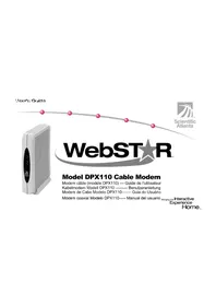 Notice CISCO WEBSTAR DPX110 Modem