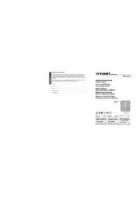 Notice First Austria FA51263 Déshydrateur alimentaire