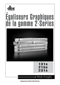 Notice DBX 231S Table de mixage