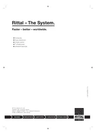 Notice Rittal DK 7824.120 Armoire électrique