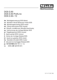 Notice MIELE DOS G 80 PROFILINE Pesumasin