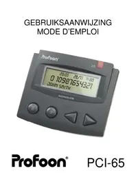 Notice PROFOON PCI65 Téléphone fixe