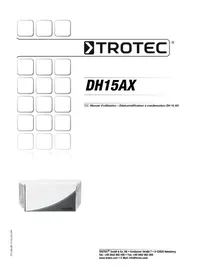 Notice TROTEC DH 15 AX Déshumidificateur