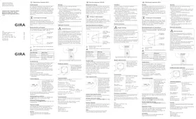 Notice Gira 2265 Interrupteur électrique