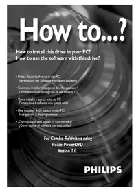 Notice PHILIPS RWDV2010K Lecteur CD