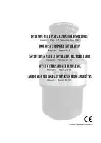 Notice BARAZZA 1DSEC2 Broyeur alimentaire