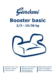 Notice Giordani BOOSTER BASIC Produits bébés