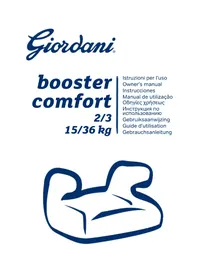 Notice Giordani BOOSTER CONFORT Produits bébés