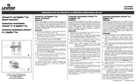 Notice Leviton 61110RW6 Câble pour ordinateur et périphérique