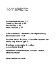 Notice EQ-3 AG HMESPMSW1PLDNR1 Maison intelligente