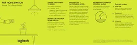 Notice LOGITECH POP HOME SWITCH Maison intelligente