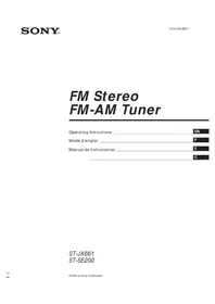 SONY STJX661 - Receptor de audio y vídeo
