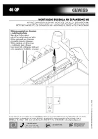 Notice Gewiss GW46592F Perceuse
