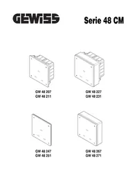 Notice Gewiss GW48227 Boîtier électrique