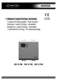 Notice Gewiss GW14766 Actionneur électrique