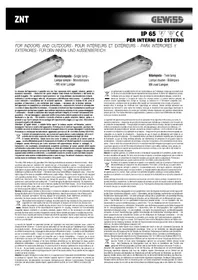 Notice Gewiss GW80374 Éclairage