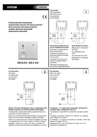 Notice Gewiss GW20810 Interrupteur électrique temporisé