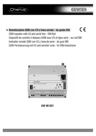 Notice Gewiss GW90821 Dispositivo de control remoto