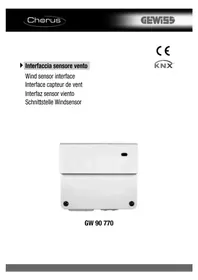Notice Gewiss GW90770 Capteur environnemental